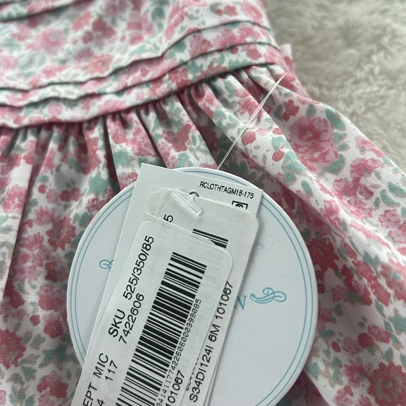 Edfehill Collection 3 M Baby Girl English Tea Pink Floral Dress w/ bloomers NWT - Picture 14 of 15
